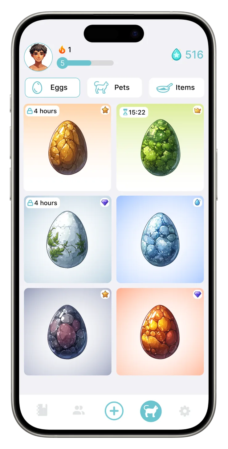 Hatch a pet.